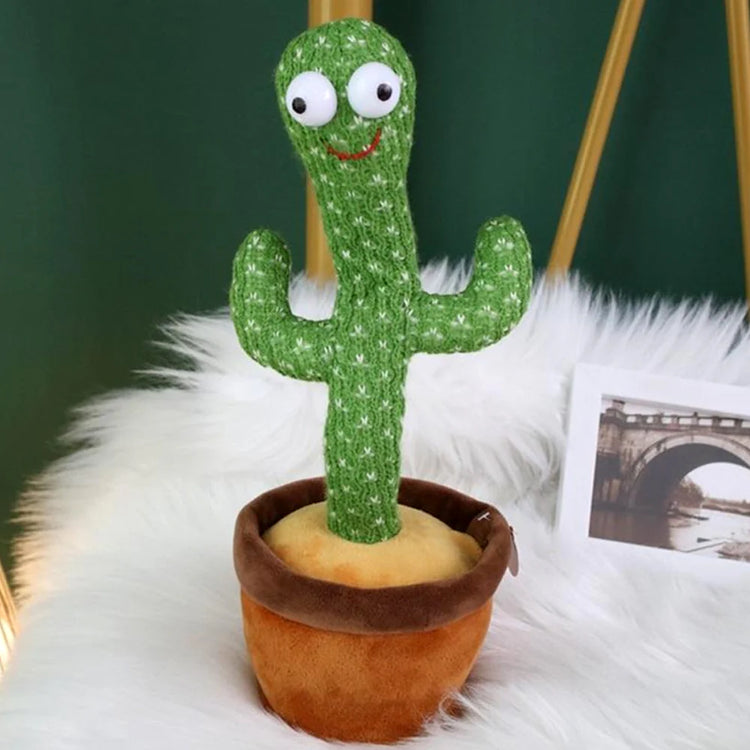 Dancing Cactus Toy Rechargeable Talking Singing Cactus Toy for Kids