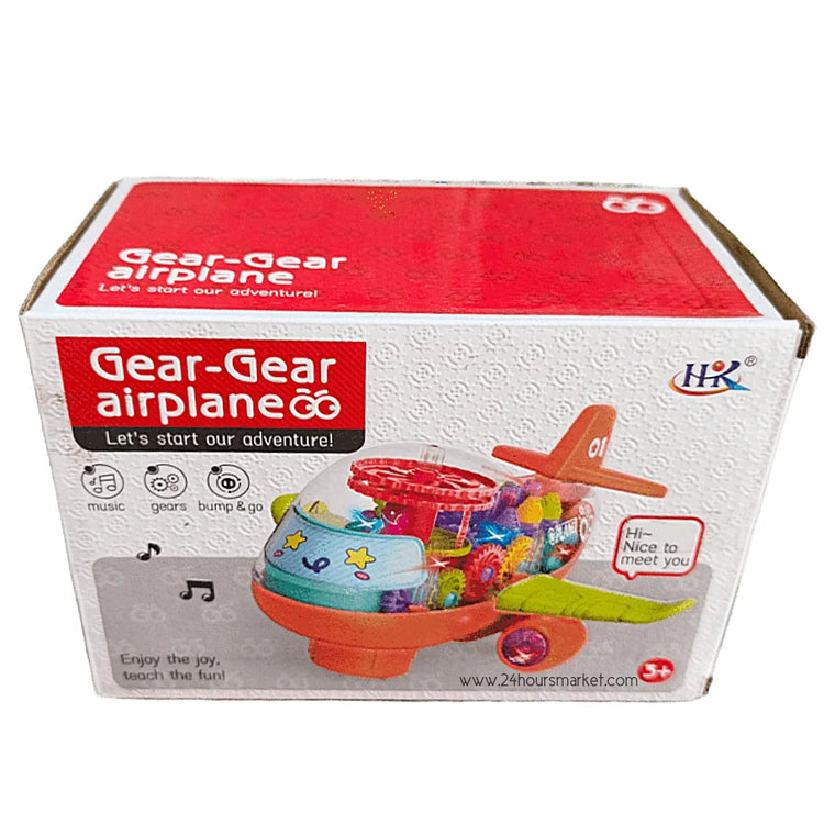 Transparent Gear Plane With Wide Wings