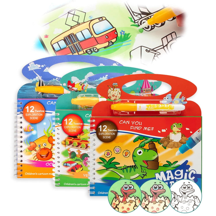 Magic Water Colouring Book