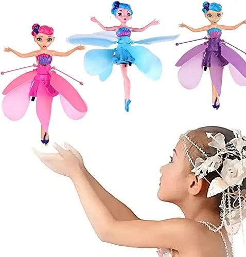 Aircraft Flying Doll for Kids - Pink & Purple