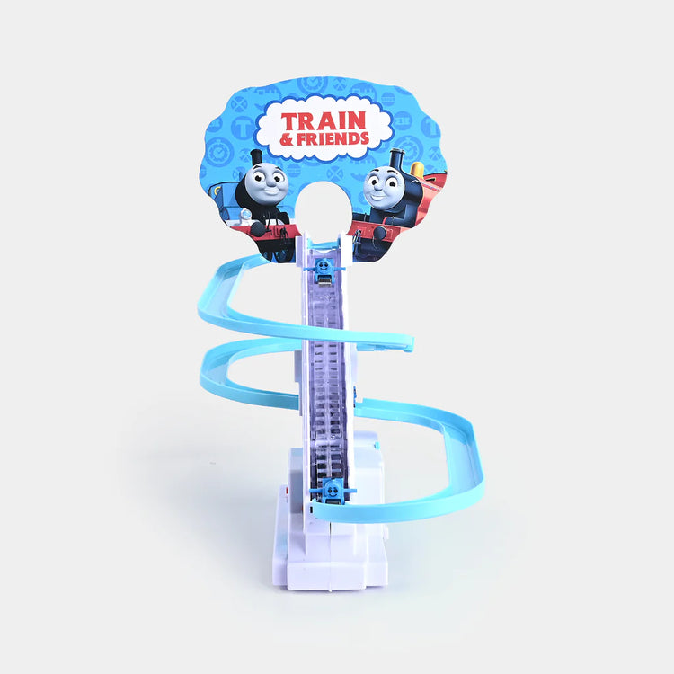 Electric Train Slide Toy Set