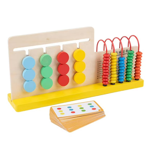 Wooden Four Color Calculation Game