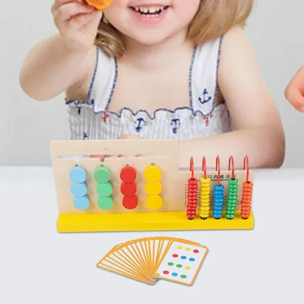 Wooden Four Color Calculation Game