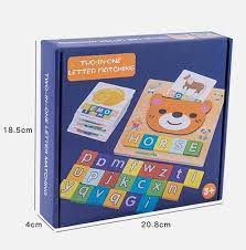 Wooden Spelling Game Toy – Educational Alphabet & Number Puzzle for Kids