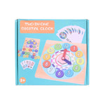 2-in-1 Wooden Digital Clock & Shape Sorter Toy
