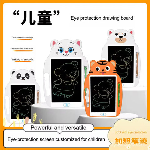 Cute Animal Design 9-Inch LCD Writing Tablet Multi Colour Screen