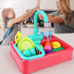 Kids Electric Kitchen Sink Toy