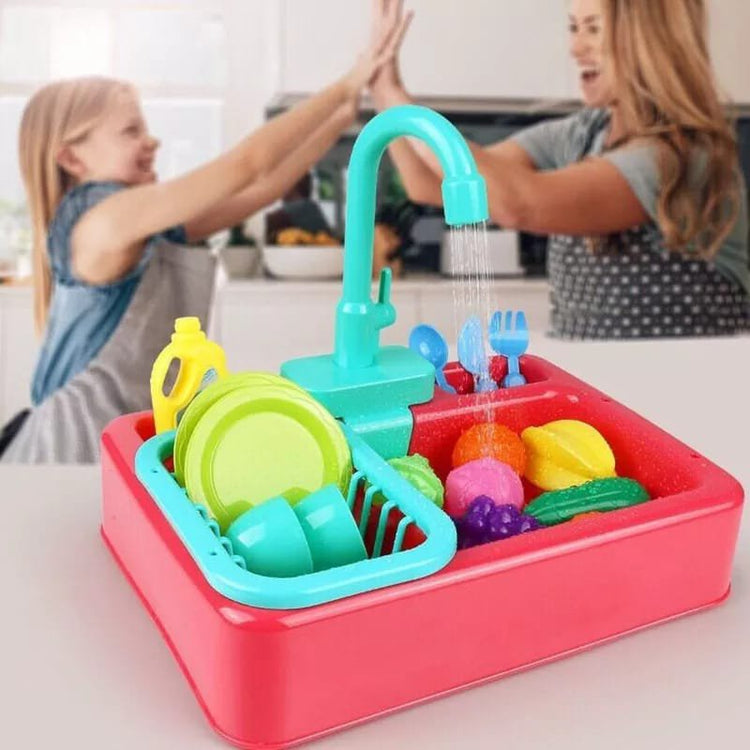 Kids Electric Kitchen Sink Toy
