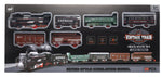 Vintage train Track Scene Set Retro Style Simulation