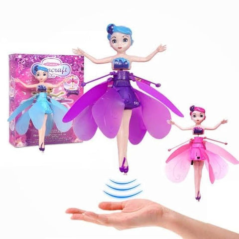 Aircraft Flying Doll for Kids - Pink & Purple