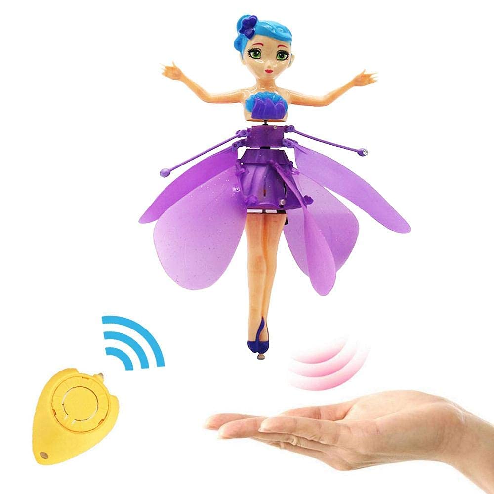 Aircraft Flying Doll for Kids - Pink & Purple