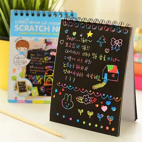 Magic Rainbow Scratch Paper Book