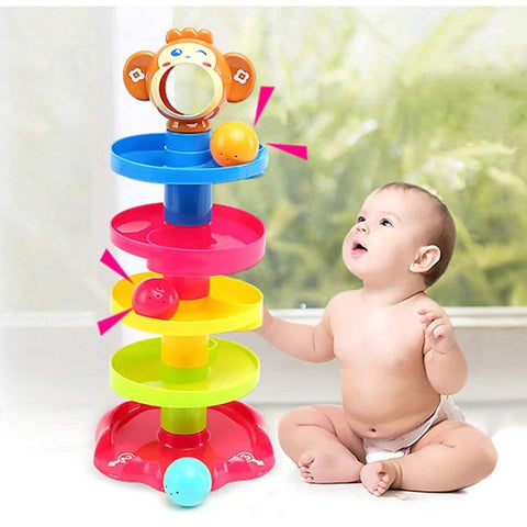 Baby Roll Ball Stacking Tower