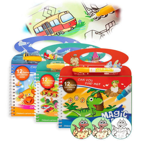 Magic Water Colouring Book