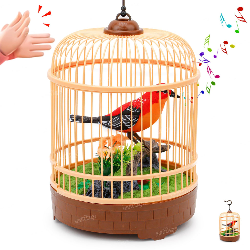 Happy Singing Birds Cage Toy
