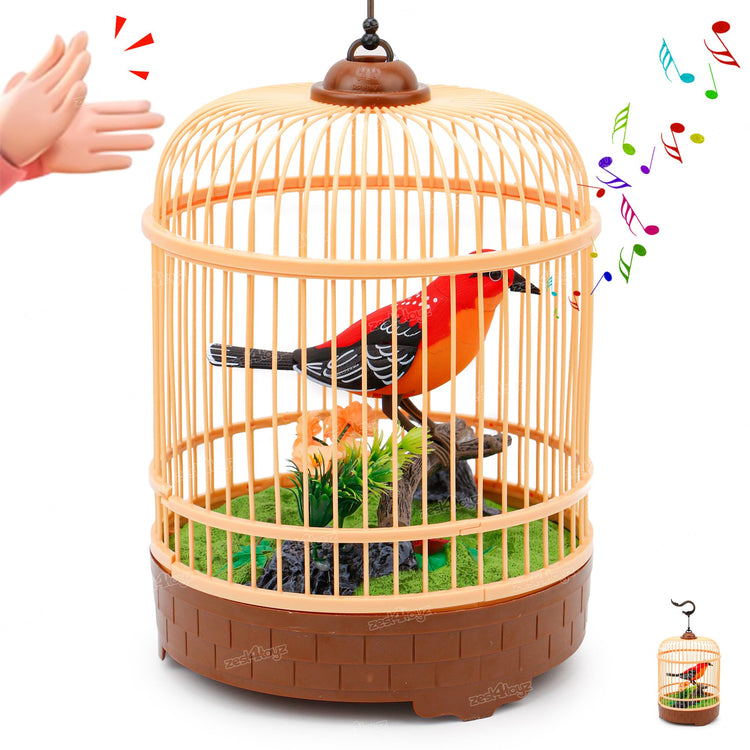 Happy Singing Birds Cage Toy
