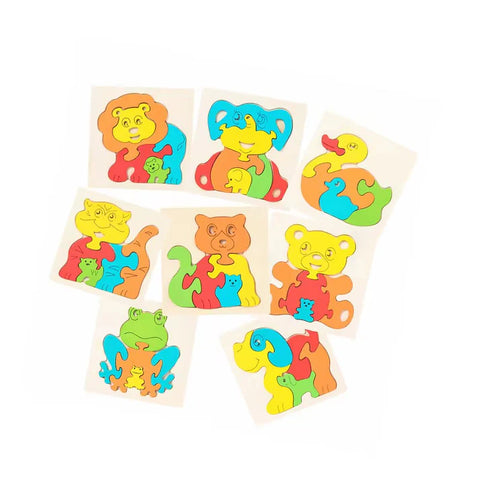 Wooden Animal 3D Jigsaw Puzzle