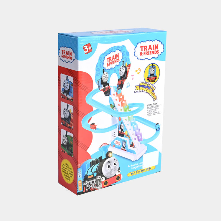 Electric Train Slide Toy Set