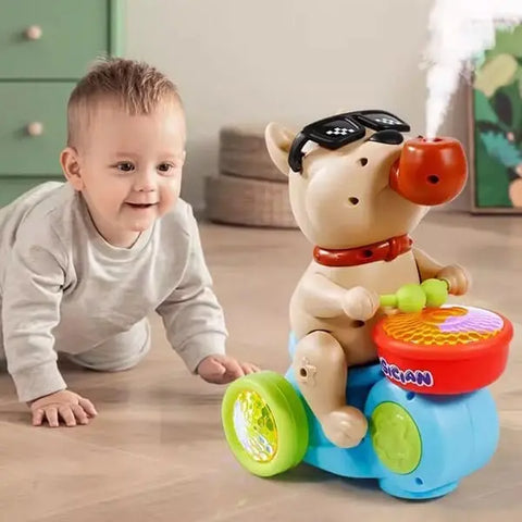 Premium Drumming Puppy Car
