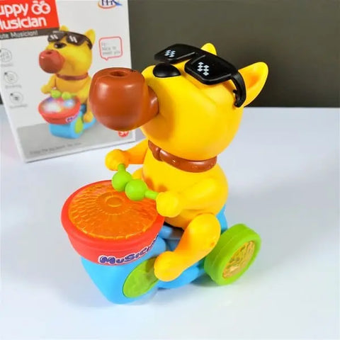 Premium Drumming Puppy Car