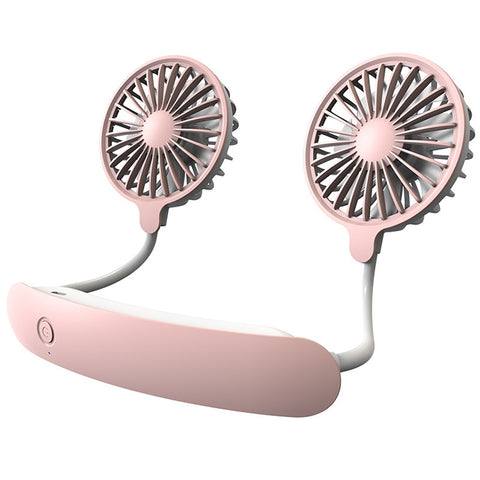 Hanging Neck Fan with 3 Speed Options USB Rechargeable