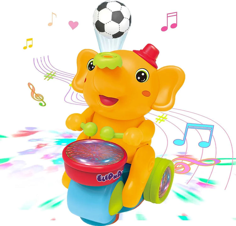 Elephant Musician Toy with Music