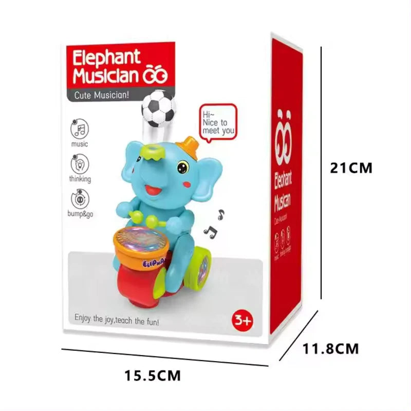 Elephant Musician Toy with Music