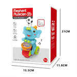 Elephant Musician Toy with Music