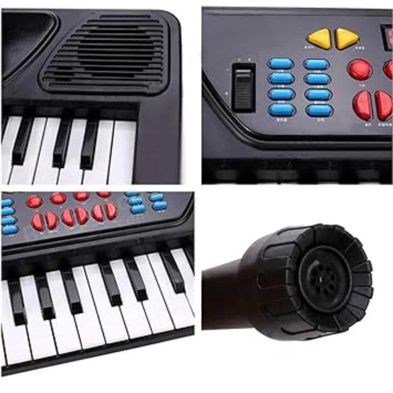 Multifunctional Electronic Musical Keyboard With Mic