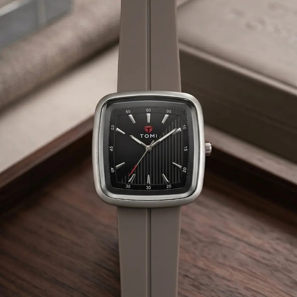 TOMI Square Watch | Silicone Strap with Magnetic Lock | Free Delivery
