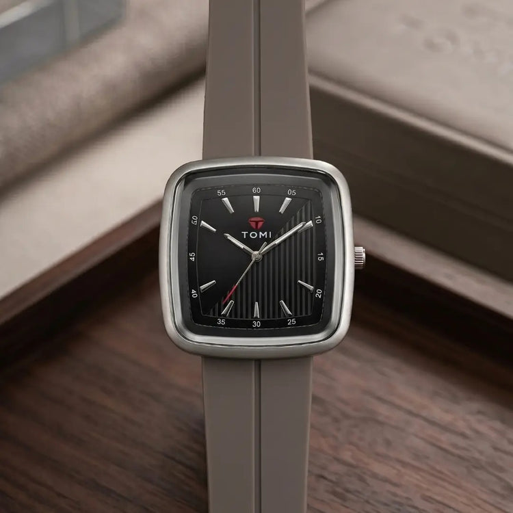 TOMI Square Watch | Silicone Strap with Magnetic Lock | Free Delivery