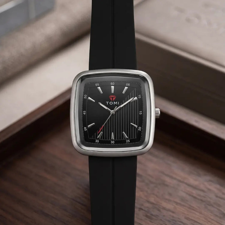 TOMI Square Watch | Silicone Strap with Magnetic Lock | Free Delivery
