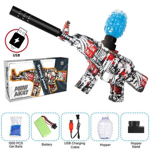 AK-47 Rechargeable Gel Blaster Toy Gun