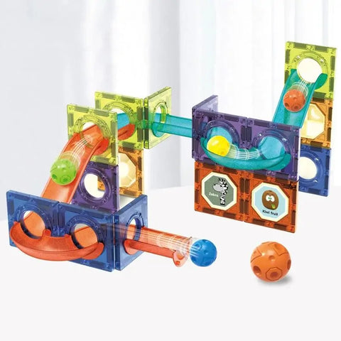 43 Pcs Magnetic Building Tiles For Kids