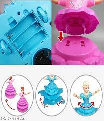Rotating Princess Doll with Music; 3D Lights – Dancing Angel Toy for Girls