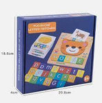 Wooden Spelling Game Toy – Educational Alphabet & Number Puzzle for Kids