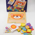Wooden Spelling Game Toy – Educational Alphabet & Number Puzzle for Kids
