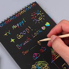 Magic Rainbow Scratch Paper Book