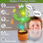 Dancing Cactus Toy Rechargeable Talking Singing Cactus Toy for Kids