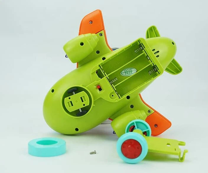 Transparent Gear Plane With Wide Wings