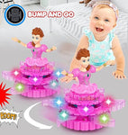 Rotating Princess Doll with Music; 3D Lights – Dancing Angel Toy for Girls